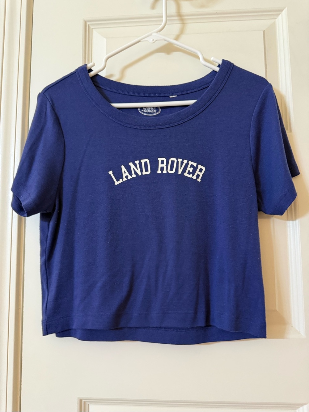 PacSun Land Rover Blue Crop Top Size Large
